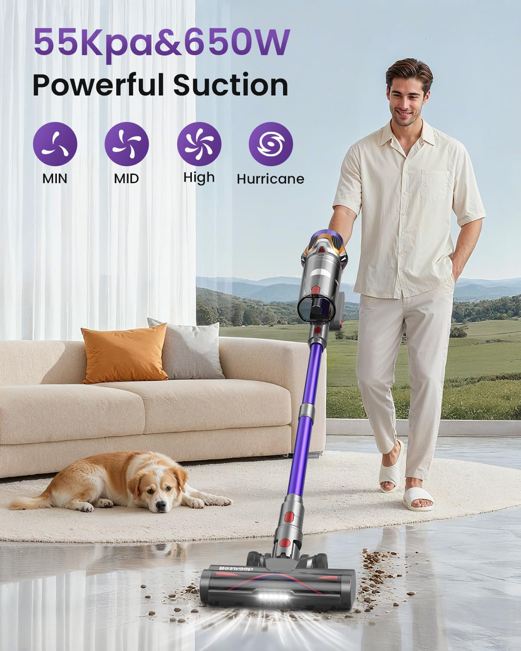 Besweep Cordless Stick Vacuum - Thumbnail 2