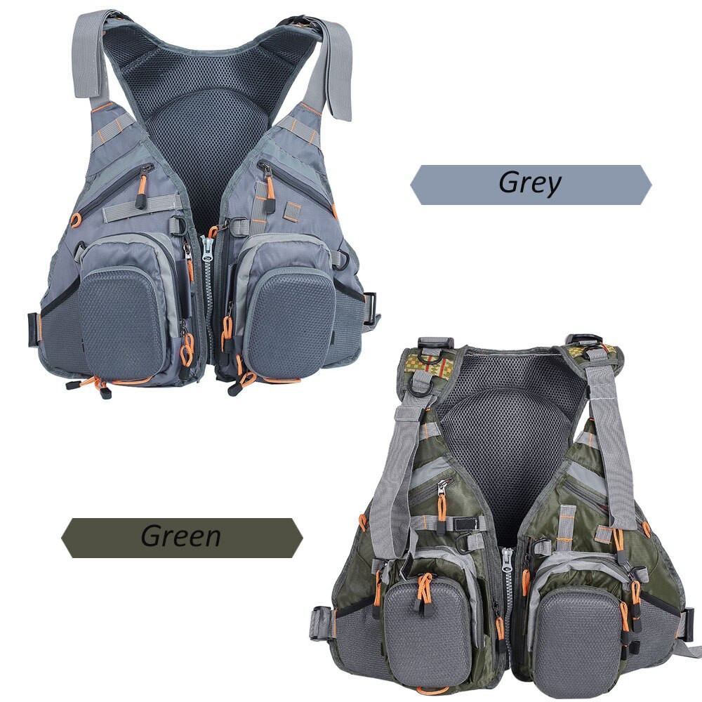 Lixada 3 In 1 Mesh Fly Fishing Vest and Backpack Breathable Outdoor ...