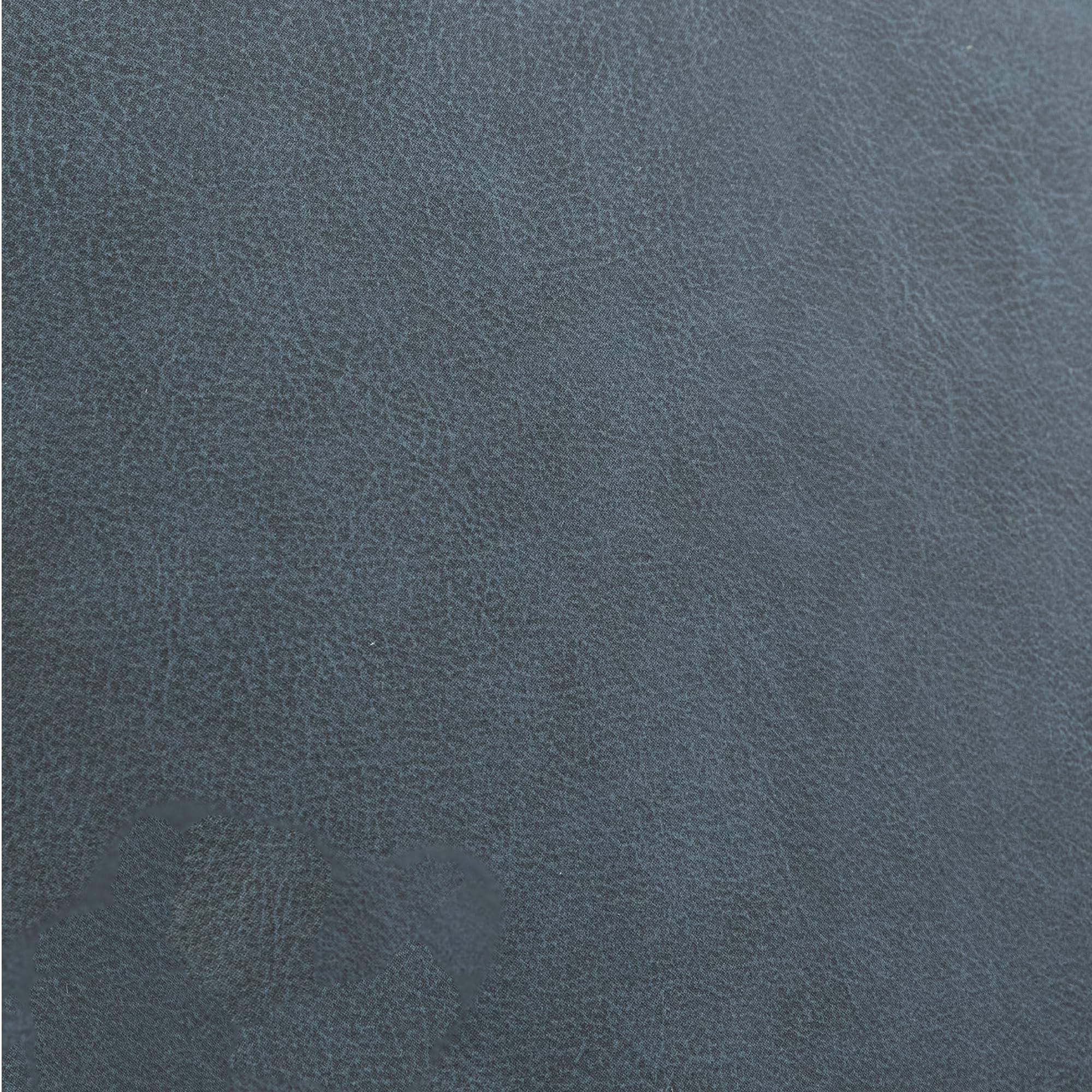 Blue PU leather lift chair upholstery close-up texture