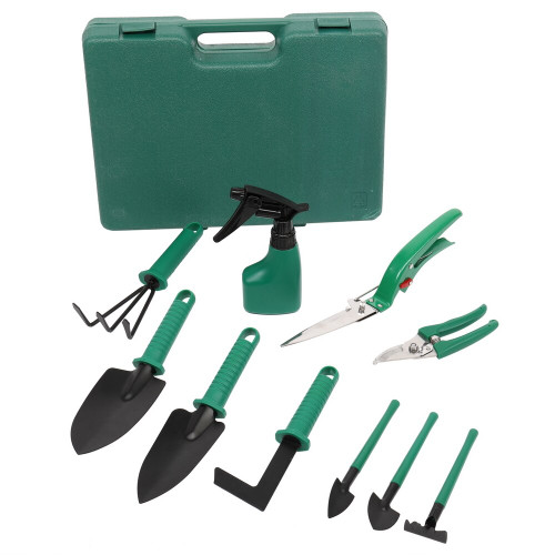 7PC-Green Iron Chair Gardening Tool kit 