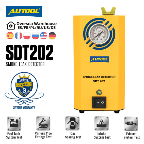 AUTOOL SDT202 Smoke Generator Cars Automobile Smoke Leak Detector Pipe 