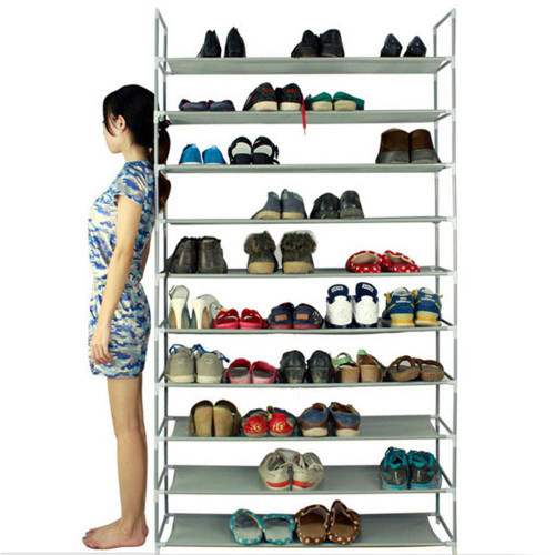 100cm 10 Layer Shoe  Rack Household Portable Ultra Large Capacity Shoe Mount