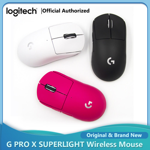 Logitech G PRO X SUPERLIGHT GPW Pink Wireless Gaming Mouse 25K HERO Lightweight Mechanical Gaming Mouse Dual Mode Rechargeable