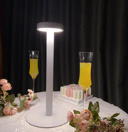 Portable LED Table Lamp 2 Level Brightness Rechargeable Cordless Night Light For Bedroom Dining Room Office 