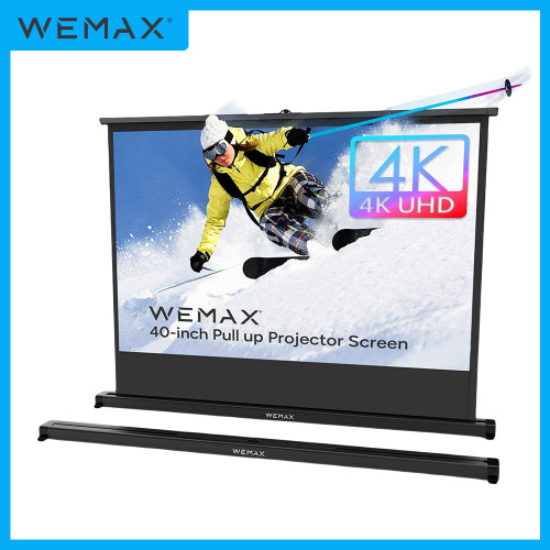 WEMAX P40 Tabletop Screen 40 inch Pull Up for Travel Camping Meeting