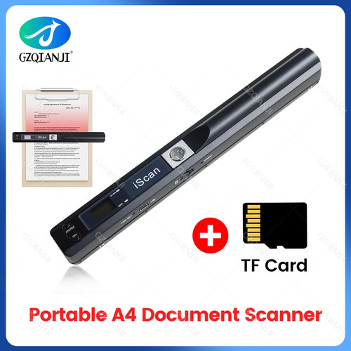 A4 Document Portable Scanner New Creative Handheld Mobile Portable iScan 900 DPI USB 2.0 LCD Display rmat