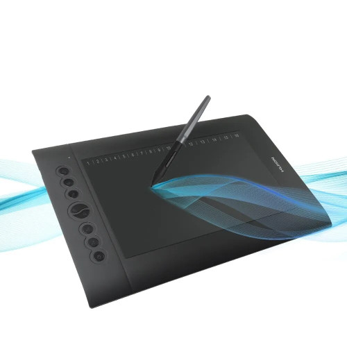HUION H610 Pro V2 Graphic Drawing Tablet Android Supported Tilt Function Battery-Free Stylus 8192 Pen Pressure with 8 Express Ke