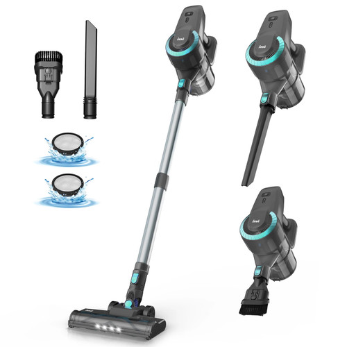 INSE Cordless 20Kpa 6 in 1 Stick Vacuum with 2200mAh Battery Up to 40mins Runtime for Household Cleaning