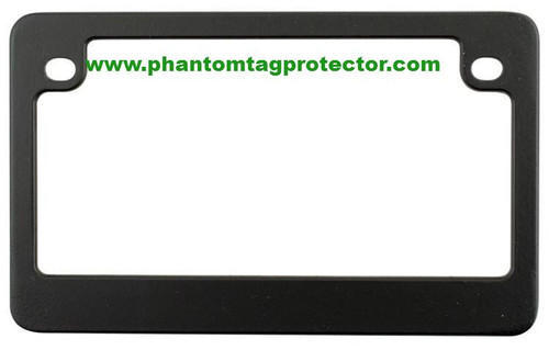 Phantom Tag Protector Matte Black Metal Motorcycle License Plate Frame