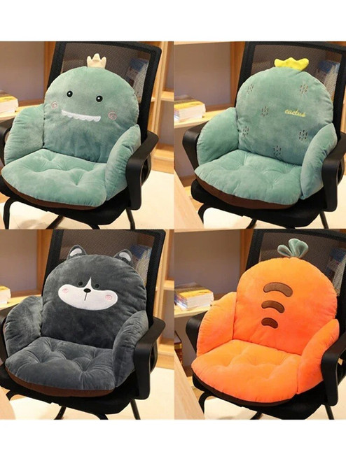 Cushion Integrated Dormitory College Student Seat Cushion Office  Backrest Waist Support Cushion Backrest Chair