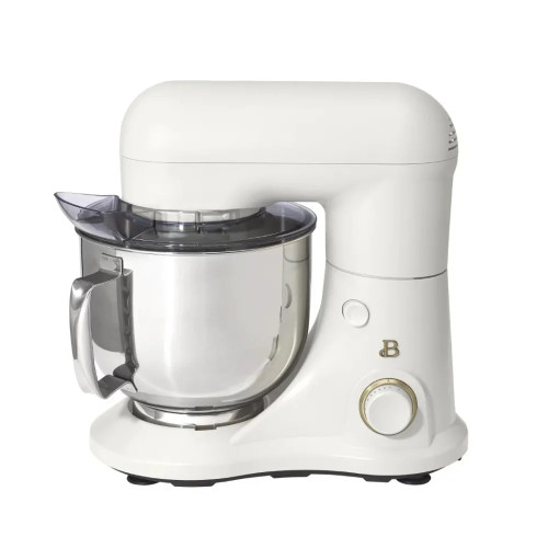 2023 New Beautiful 5.3 Qt Stand Mixer, Lightweight & Powerful with Tilt-Head, White Icing