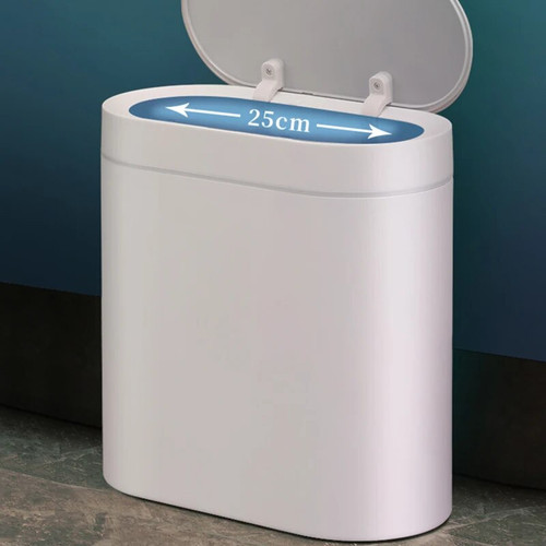 Desk Office Trash Can Plastic Kitchen Lid Touchless Living Room Bathroom Commode Bins Bedroom Toilet Basurero Cleaning Tools