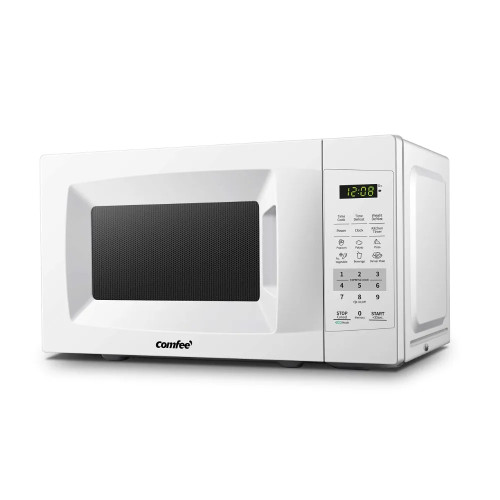 2024 New Countertop Microwave Oven with ECO Mode and Easy One-Touch Buttons, 0.7 Cu Ft