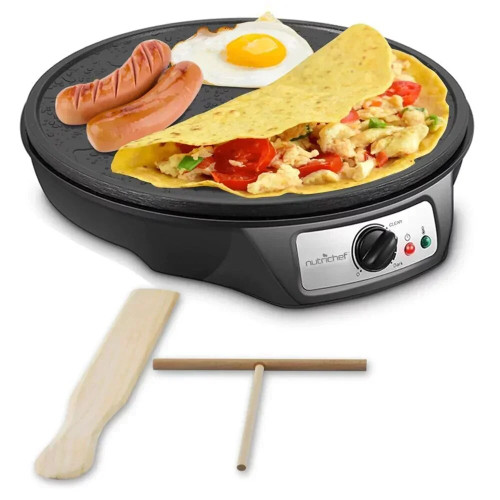 PCRM12.V7 - Electric Griddle - Crepe Maker Cooktop Hot Plate Pancake Maker