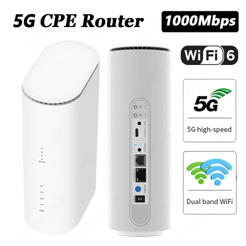 WiFi6 Routers CPE Modem 2.4GHz 5GHz Dual Band Network Repeater Plug & Play 1000Mbps With SIM Card Slot Router