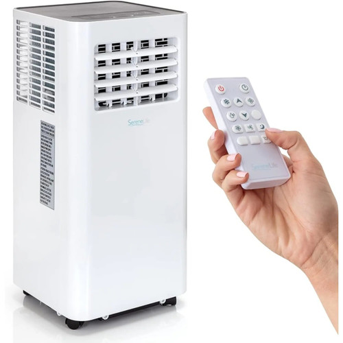 Compact Freestanding Portable Air Conditioner - 10,000 BTU Indoor Free Standing AC Unit w/ Dehumidifier & Fan Modes