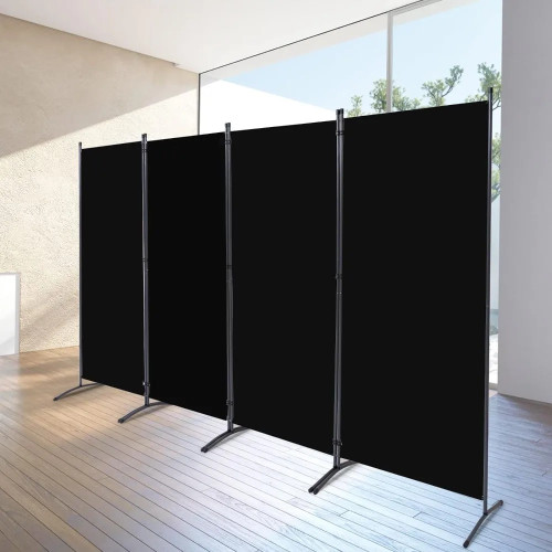 4 Panel Room Divider, Folding Privacy Screen for Office, Partition Room Separators, Freestanding Room Fabric Panel 136x71.3inch