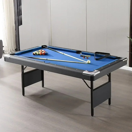 Indoor New Adult 1.93m Folding Billiard Table Free Installation Pool Table