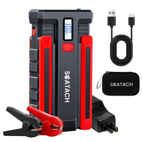 3000A Car Battery Jump Starter,12V Jump Starter Battery Pack (up to 9.0L Gasoline and 7.0L Diesel Engine)