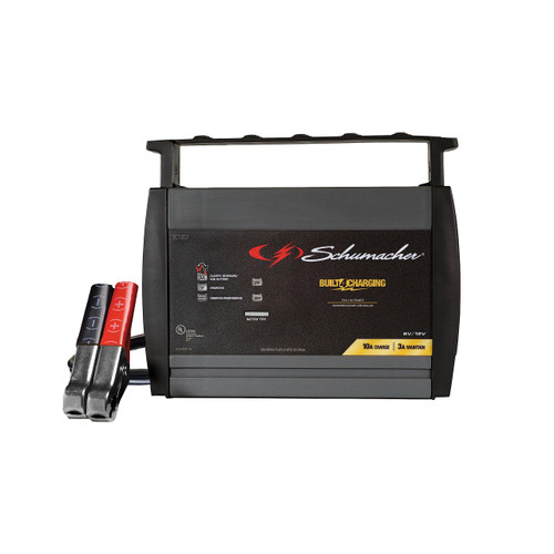 Automatic Battery Charger and Maintainer- 10 Amps, 6V/12V- Motorcycles, Cars, SUVs, Tractors , More