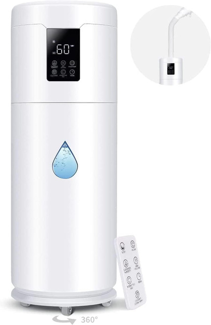 Humidifiers for Large Room Home Bedroom 2000 sq.ft. 17L/4.5Gal Large Humidifier with Extension Tube & 4 Speed Mist