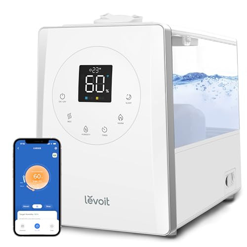 Smart Warm and Cool Mist Humidifiers for Home Bedroom Large Room, (6L) 753ft² Coverage