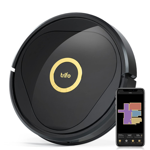 Robotic Vacuum Cleaner, 3000Pa Strong Suction, Intelligent AI Mapping, Virtual Walls, Perfect for Pets Hair