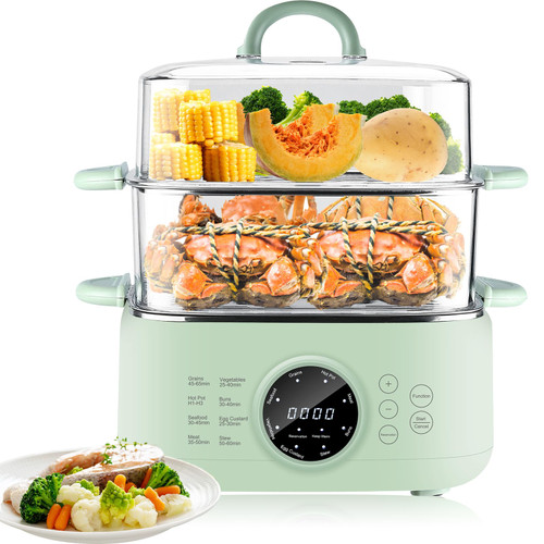 Electric Food Steamer, 9.3L 2-Tier