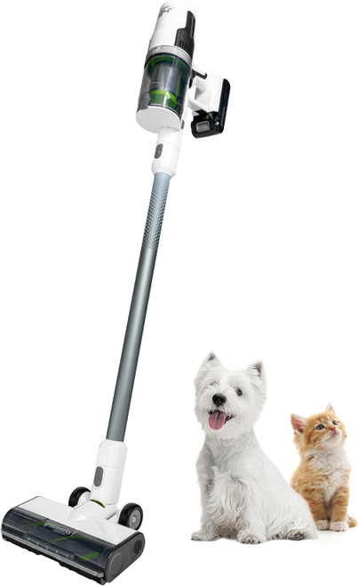 Greenworks 24V Brushless Cordless Stick Vacuum, Lightweight, Handheld, Pet, Anti-Allergen HEPA Filtration, Hard Floor