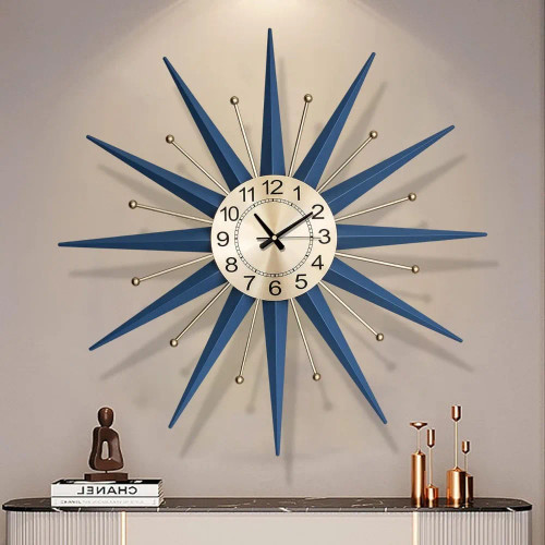 Medieval Silent Non-ticking Wall Cock for Living Room Office Bedroom Decoration