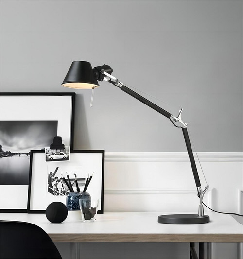 Nordic Personality Creative Folding Table Lamp Office Work Bedside Desk Reading Telescopic Rocker Arm