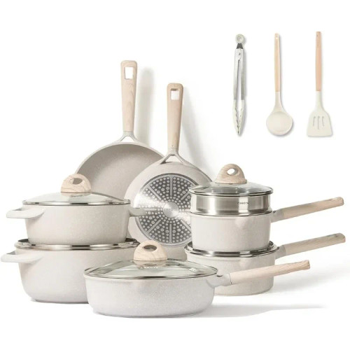 13/16pcs Pots and Pans Set Non Stick, Kitchen Cookware Sets, Large Capacity Granite Pots Set, Kitchen Induction Pots
