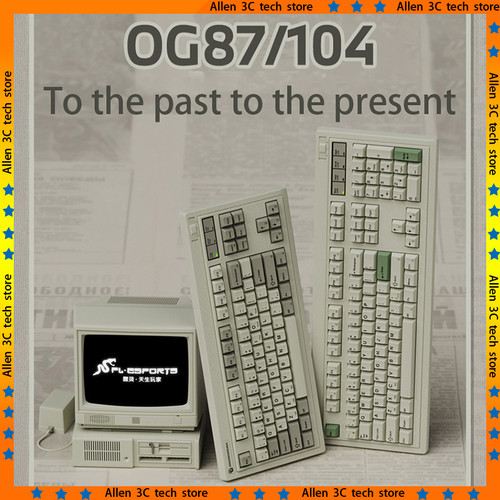 FL ESPORTS OG104 OG87 Mechanical Keyboard Wireless 