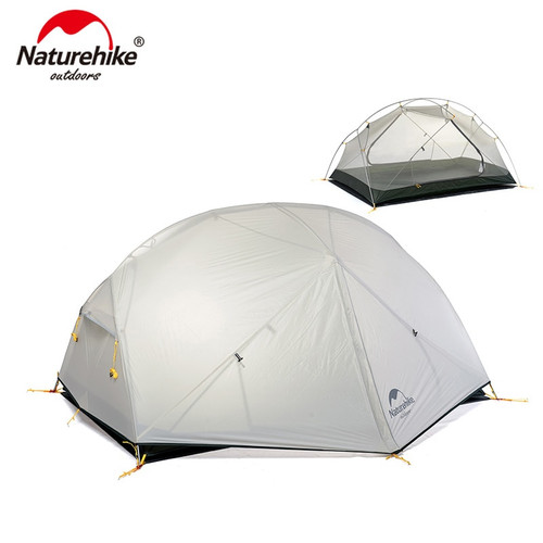 Naturehike Mongar 2 Camping Tent Ultralight Outdoor 3 Season Waterproof 20D Nylon Hiking Tent 