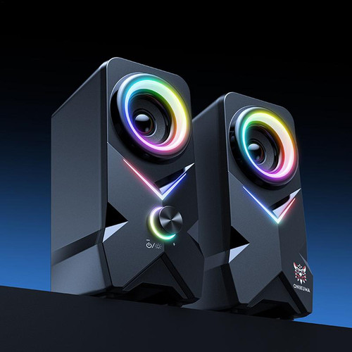 USB Speakers Small Speaker With Clear Sound External Plug And Play Lighted Wired Speakers With Stereo Sound