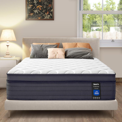 Queen Mattresses - 12 Inch Hybrid Queen Size Mattress in A Box, Gel Memory Foam Queen Matress with Motion Isolation and Pressure