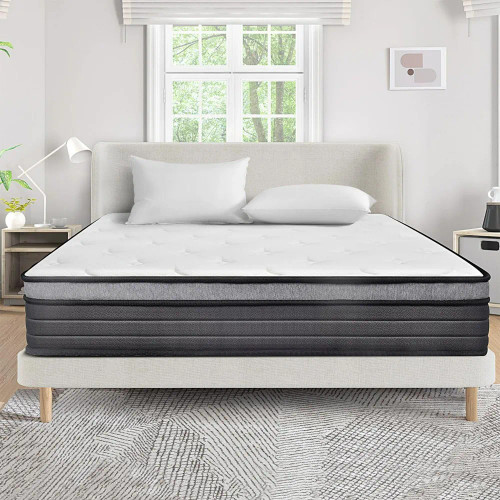 Queen Size Mattress 10 Inch,Bed-in-a-Box,Hybrid Mattress,Medium Firm Mattresses,Breathable Comfortable Pressure Relief Mattress