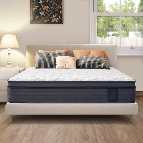 Queen Size Mattresses - Upgrade Strengthen 12 Inch Hybrid Queen Mattress in a Box, Memory Foam Queen Matress，Strong Edge Support