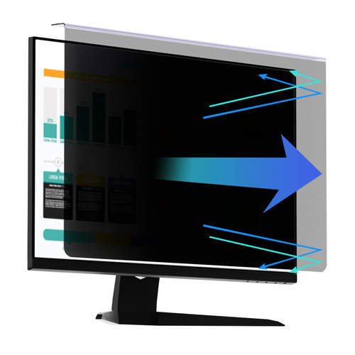 Computer Privacy Screen Protector for 23, 23.6, 23.8 and 24 Inches Monitor Anti Blue Light Filter Hanging Type