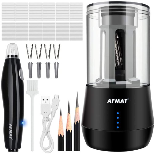 Long Point Pencil Sharpener, Art Pencil Sharpener for 6-8.5mm Sketching/Drawing Pencils