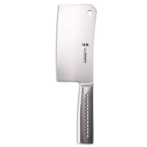 Cleaver Knife, 7 Inch Meat Cleaver, Heavy Duty Bone Chopper - 7Cr17Mov Carbon Steel Bone Cleaver, Butcher Knife, Bone Cutting Knife