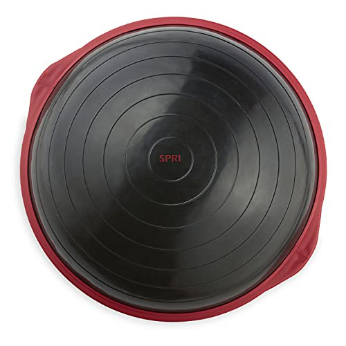 SPRI Balance Trainer Pro - Dome Shape Half-Exercise Ball with Non-Skid Base - For Balance Training, Strength Building, Toning, and Improved Flexibility - 65cm Diameter