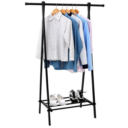 Garment Rack Metal Clothing Rack, Coat Organizer Laundry Closet Storage Entrway Shelving , Durable Shelf for Shoes Clothes