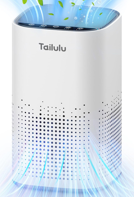 Air Purifiers for Home Large Room up to 1500ft², Tailulu H13 True HEPA Air Purifier for Pets Dust Odor Smoke, Air Purifier for Bedroom with 15dB Quiet Sleep Mode for Bedroom Office Living Room