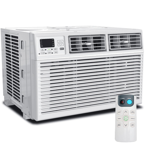Antarctic Star 8,000 BTU Air Conditioner Winodw Unit Cools up to 350 Sq. Ft. with 7 Modes, Ultra-quiet Window AC Unit with Remote Control, Easy to Install, Energy Saving, White