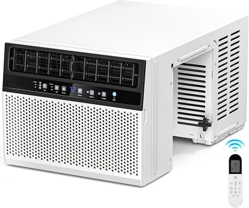 Antarctic Star 12,000 BTU Window Air Conditioners with 6 Modes 24H Timer, U-Shaped Air Condtioner Window Unit Cools up to 550 Sq.Ft, Energy-saving Window AC Units, Easy to Install, White