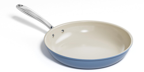 Redchef Nonstick Frying Pan Skillet, Ceramic Non-Stick Saute Pans, 11 inch Cooking Fry Pan with Stay Cool Handle, All Stovetops (Gas, Electric & Induction), Dishwasher/Oven Safe, PFAS-Free (Blue)