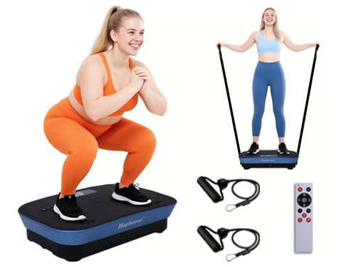 Vibrating Plate Machine,180 Speeds Shake Plate for Lymphatic Drainage Weight Loss, Vibration Fitness Platform 460LB Capacity Whole Body Workout with Bluetooth Home Exercise Gym Equipment for Women Men