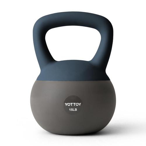 YOTTOY Soft Kettlebells, 15 lb kettlebell with Anti-Slip Base & Impact-Resistant Design - Perfect for Strength Training Kettlebells Weightlifting, Personal Training
