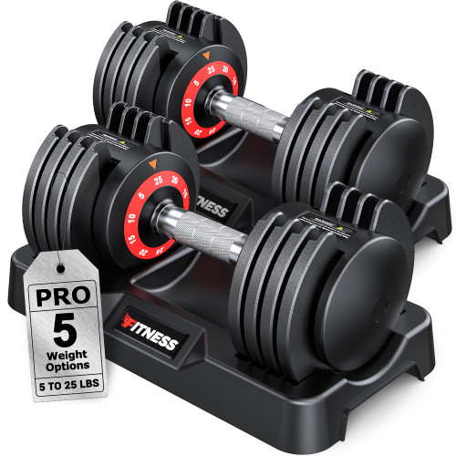 Rendpas Adjustable Dumbbells of 2, 1-Sec Weights Dumbbells Set, 5 in 2 Free Adjustable with Anti-Slip Texture Handle, Weight Set For Home Gym Suit both Men and Women